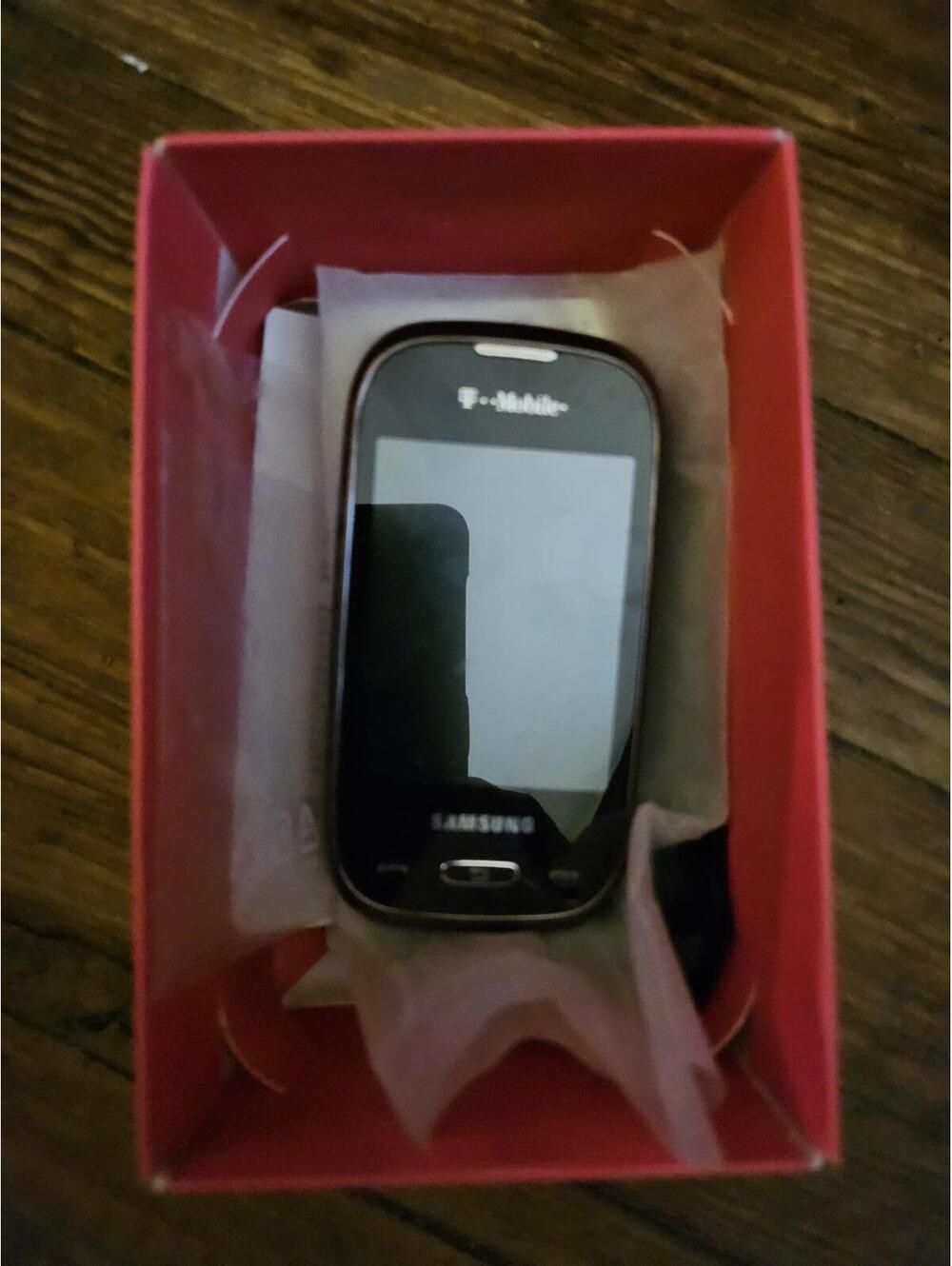 Samsung Android Smartphone. No charger cord. Untested as is. In box